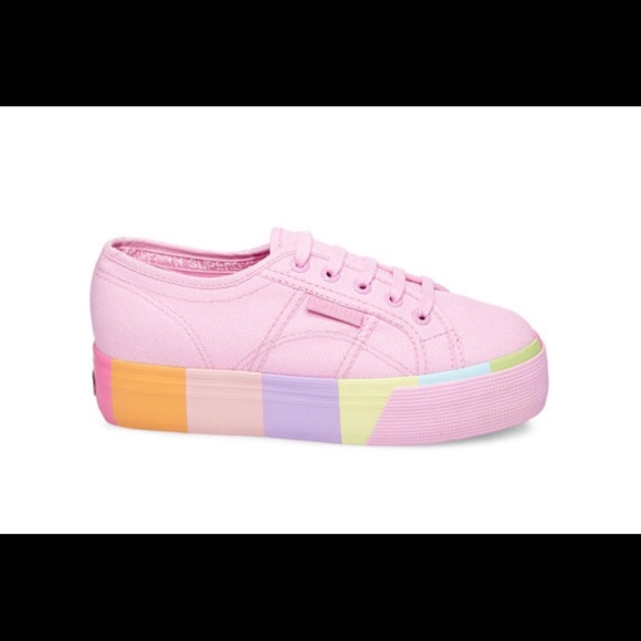 SUPERGA platform rainbow NWT! size 6 W last pair! - Picture 4 of 8
